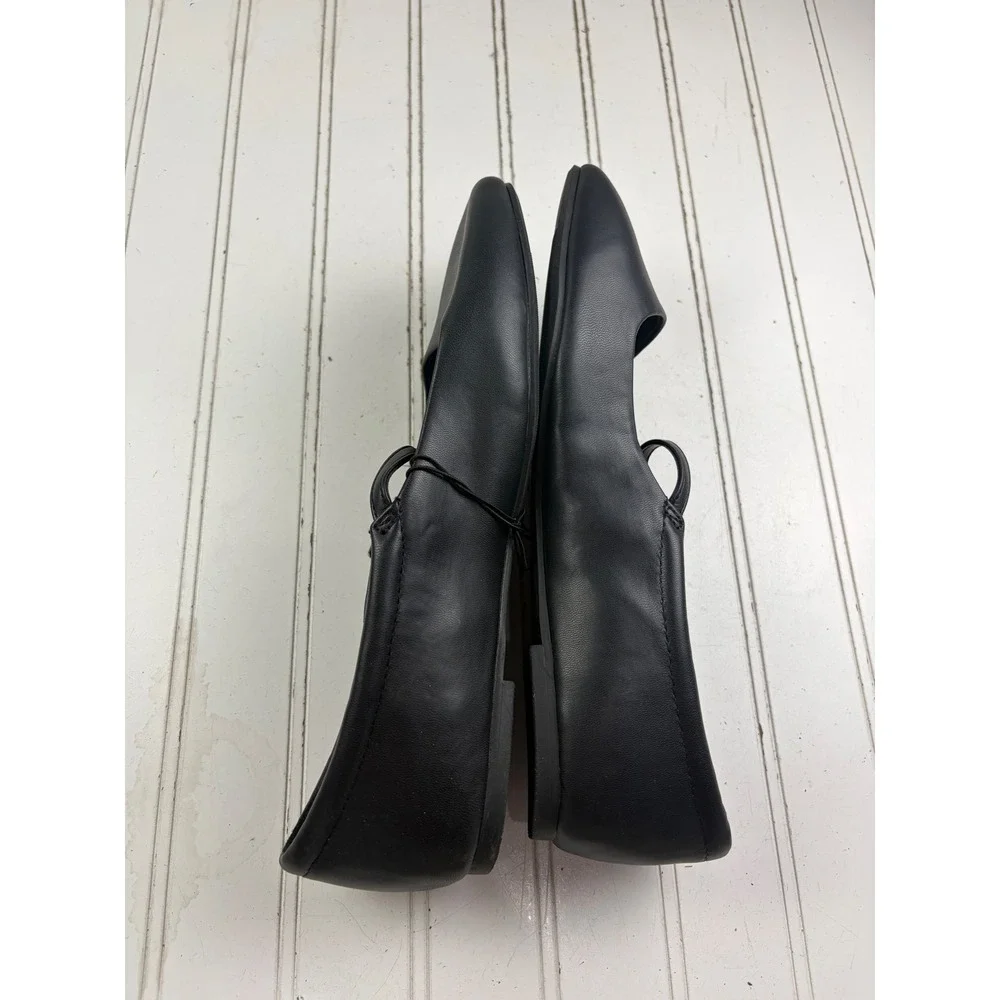 Wild Fable Elsa Black Leather Mary Jane Ballet Dress Flats Women's Size 10
